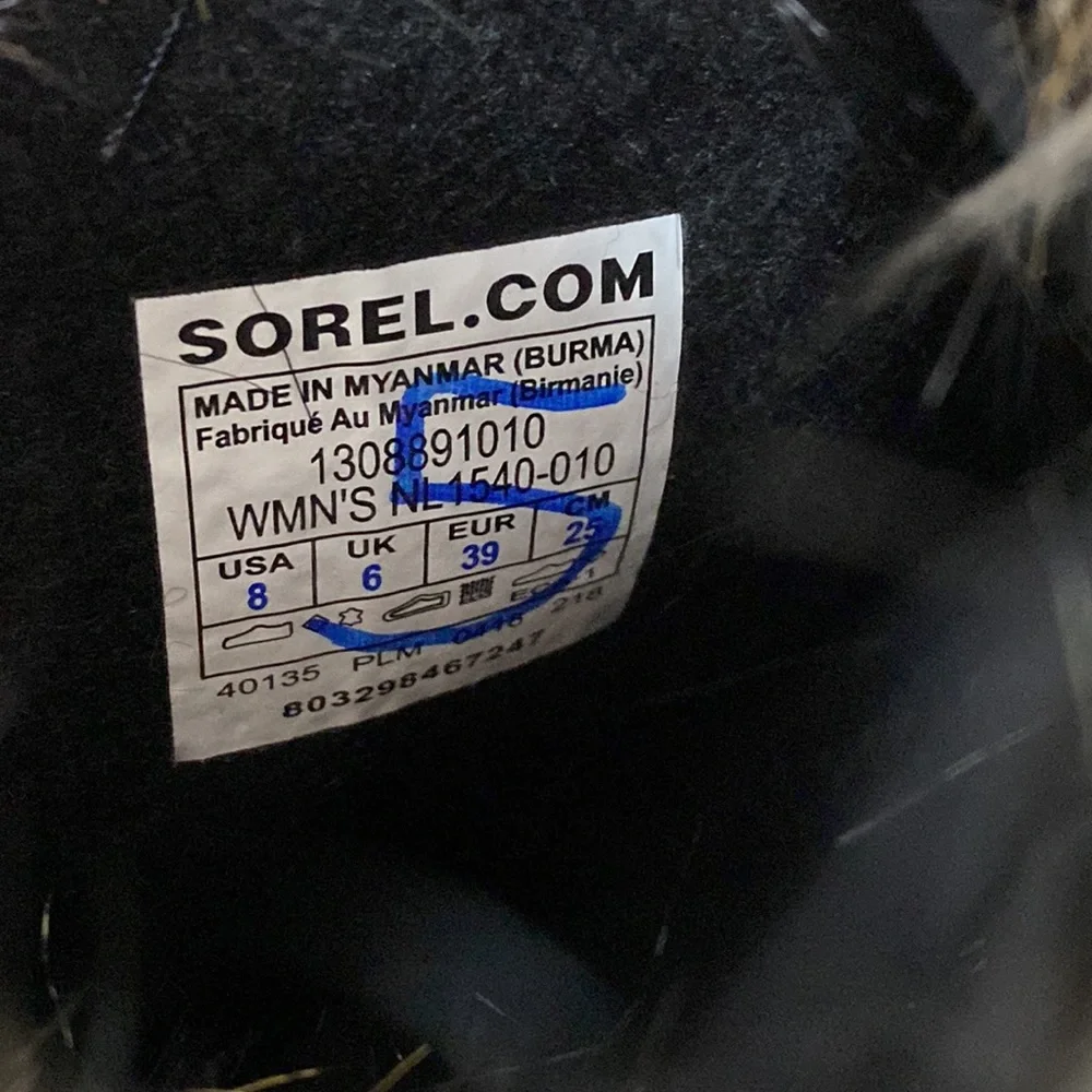 Sorel Joan of Arctic Faux Fur Suede Waterproof Warm Lace-Up Snow Boots 8